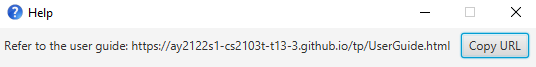 help message
